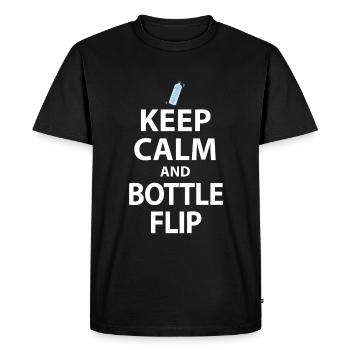 Water Bottel Flipping Gift Bottle - T-shirt Premium bio Homme - noir - Devant - Nico (187cm)