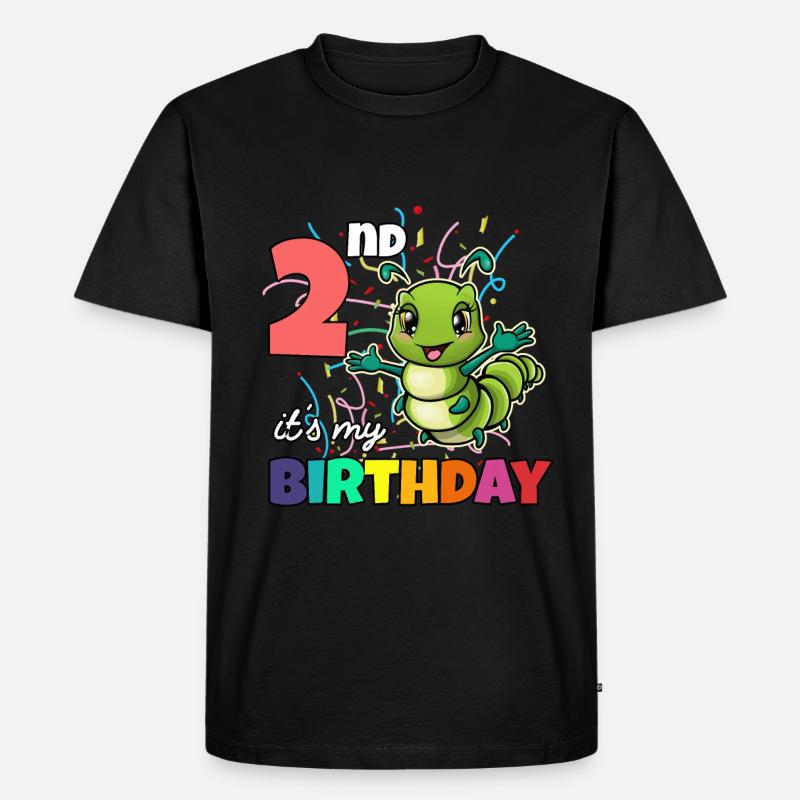 Raupe - Männer Premium Bio T-Shirt - Schwarz