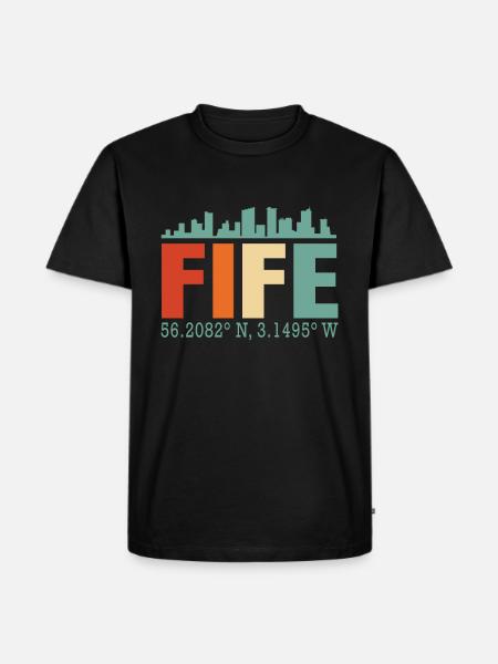 Fife UK England - Men's Premium Organic T-Shirt - black