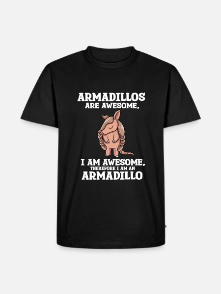Armadillo Gift - Men's Premium Organic T-Shirt - black