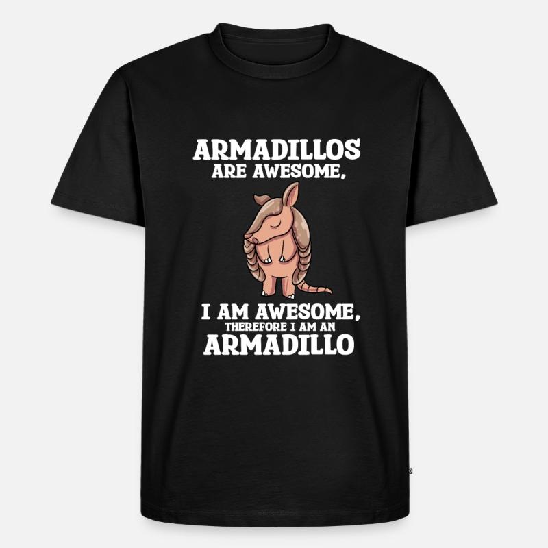 Gürteltier Geschenk - Männer Premium Bio T-Shirt - Schwarz