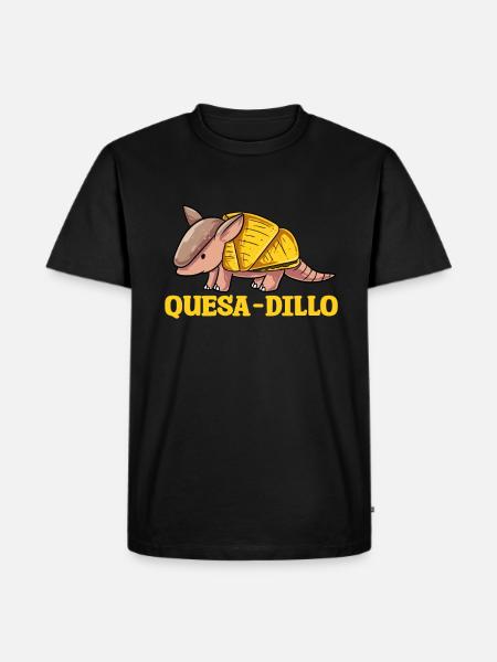 Quesa Dillo Armadillo Gift - Men's Premium Organic T-Shirt - black