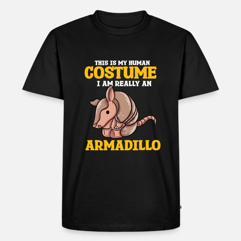Gürteltier Geschenk - Männer Premium Bio T-Shirt - Schwarz