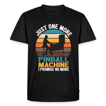 Pinball - Männer Premium Bio T-Shirt - Schwarz - Vorne - Nico (187cm)