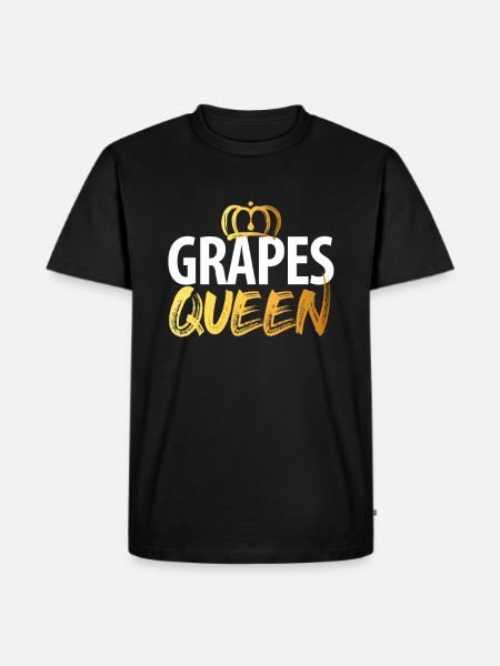 Grape Grapes Wine Gift - Men's Premium Organic T-Shirt - black