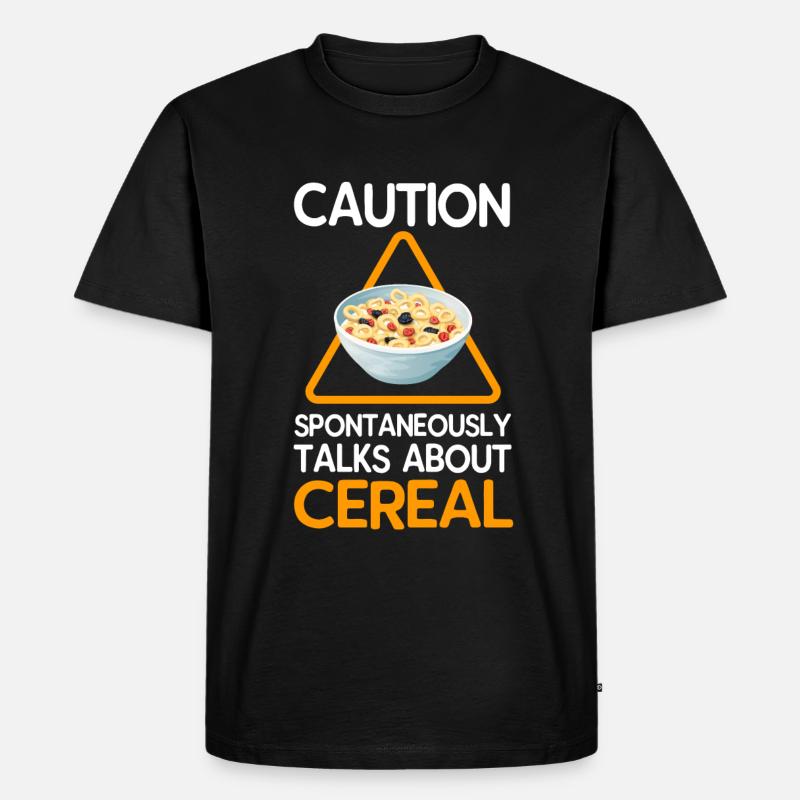 Müsli - Männer Premium Bio T-Shirt - Schwarz