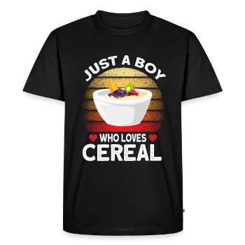 Muesli - T-shirt Premium bio Homme - noir - Devant - Nico (187cm)