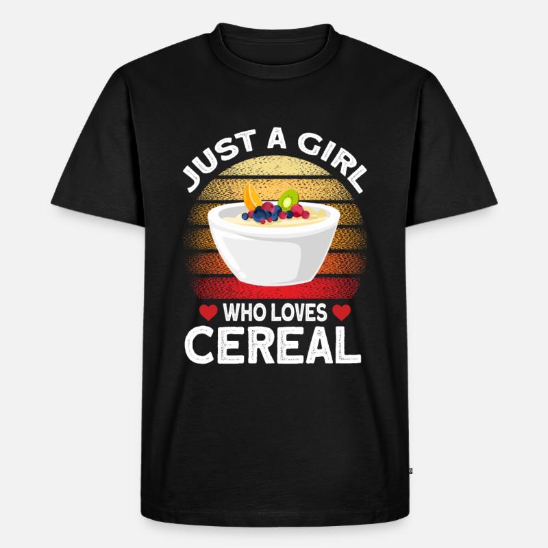 Müsli - Männer Premium Bio T-Shirt - Schwarz