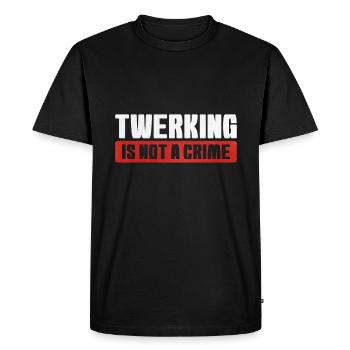 Twerking Twerk Gift - Men's Premium Organic T-Shirt - black - Front - Nico (187cm)