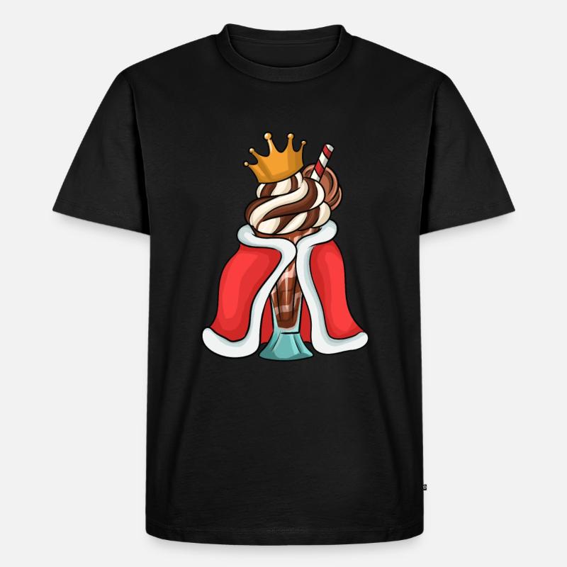 Milchshake Milchdrink Milch Geschenk - Männer Premium Bio T-Shirt - Schwarz