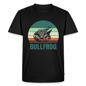 Cadeau de grenouille-taureau - T-shirt Premium bio Homme - noir - Devant - Nico (187cm)