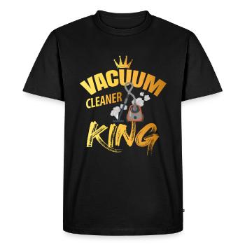Vacuum cleaner king - Men's Premium Organic T-Shirt - black - Front - Nico (187cm)