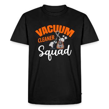 Vacuum Cleaner Cleaning Person Gift - Men's Premium Organic T-Shirt - black - Front - Nico (187cm)