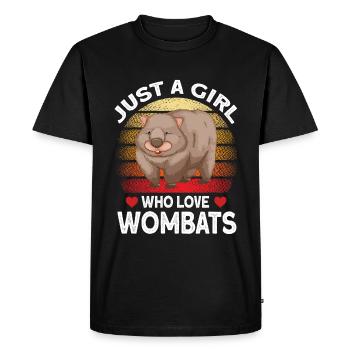 Wombats Wombat Australian Animal Gift - T-shirt Premium bio Homme - noir - Devant - Nico (187cm)