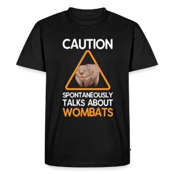 Wombats Wombat Australian Animal Gift - T-shirt Premium bio Homme - noir - Devant - Nico (187cm)