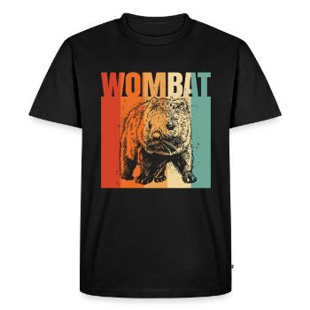 Wombats Wombat Australian Animal Gift - T-shirt Premium bio Homme - noir - Devant - Nico (187cm)
