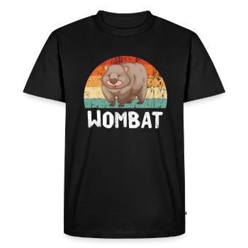 Wombats Wombat Australian Animal Gift - T-shirt Premium bio Homme - noir - Devant - Nico (187cm)