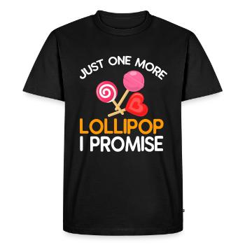 Lollipop Candy Cadeau sucré - T-shirt Premium bio Homme - noir - Devant - Nico (187cm)