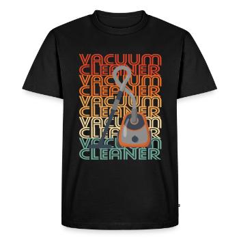 Vacuum Cleaner Cleaning Person Gift - Men's Premium Organic T-Shirt - black - Front - Nico (187cm)