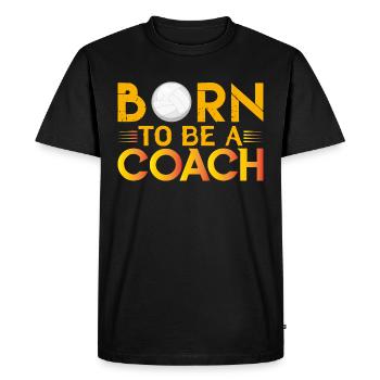 Gift coach Volleyball coach | Coach Volleyball - Men's Premium Organic T-Shirt - black - Front - Nico (187cm)