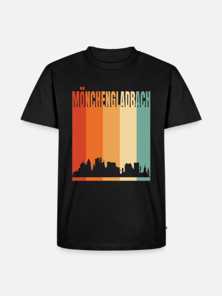 Mönchengladbach Skyline - Men's Premium Organic T-Shirt - black