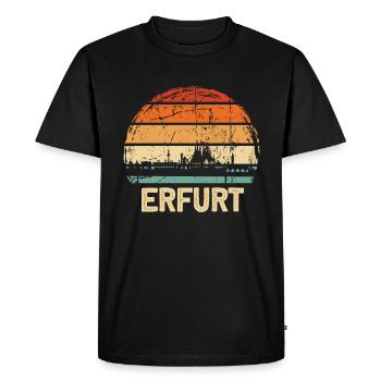 Erfurt - T-shirt Premium bio Homme - noir - Devant - Nico (187cm)