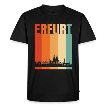Erfurt - T-shirt Premium bio Homme - noir - Devant - Nico (187cm)