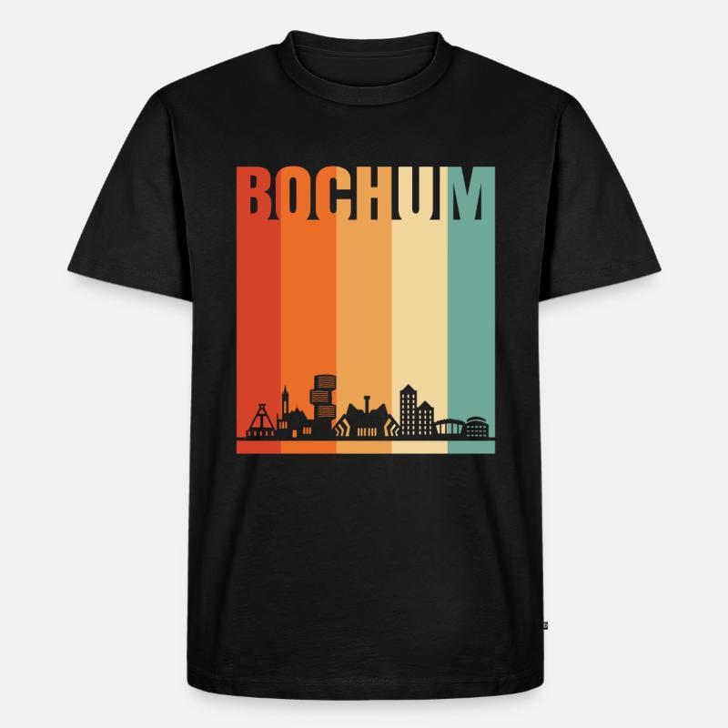 Bochum - Männer Premium Bio T-Shirt - Schwarz