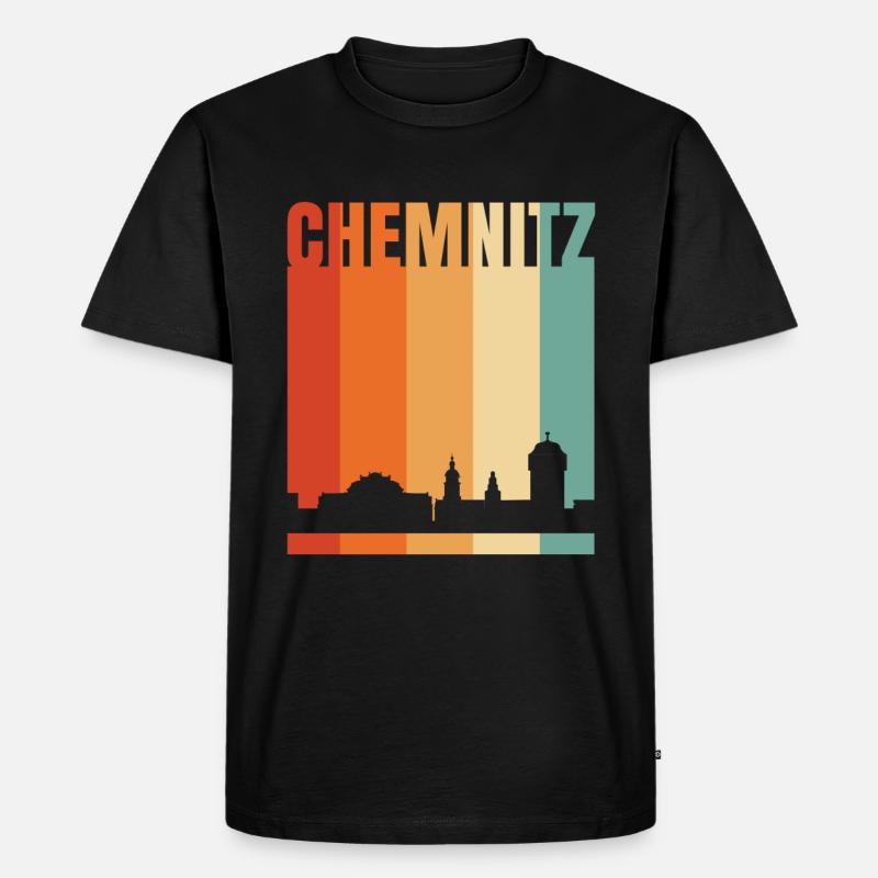 Chemnitz - Männer Premium Bio T-Shirt - Schwarz