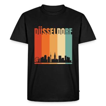 Dusseldorf - T-shirt Premium bio Homme - noir - Devant - Nico (187cm)