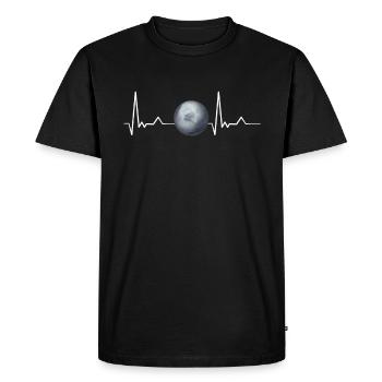 Pluton - T-shirt Premium bio Homme - noir - Devant - Nico (187cm)