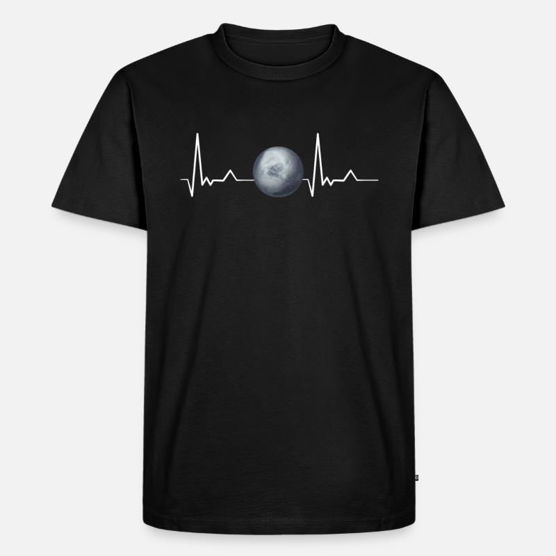 Pluto - Männer Premium Bio T-Shirt - Schwarz