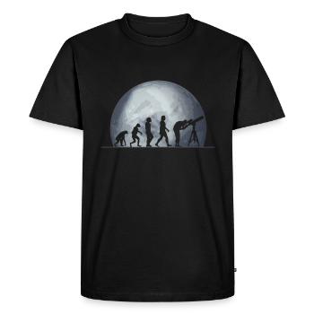 Pluton - T-shirt Premium bio Homme - noir - Devant - Nico (187cm)
