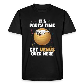 Venus - Men's Premium Organic T-Shirt - black - Front - Nico (187cm)