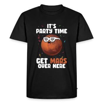 Mars - Men's Premium Organic T-Shirt - black - Front - Nico (187cm)