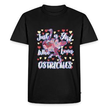 Cadeau Bouquet Emu - T-shirt Premium bio Homme - noir - Devant - Nico (187cm)