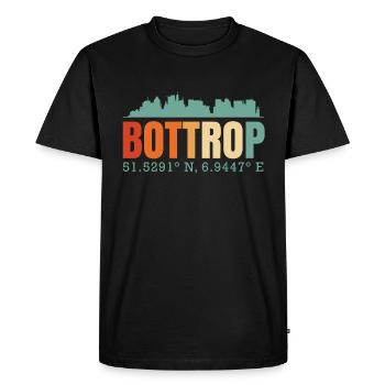 Bottrop - T-shirt Premium bio Homme - noir - Devant - Nico (187cm)