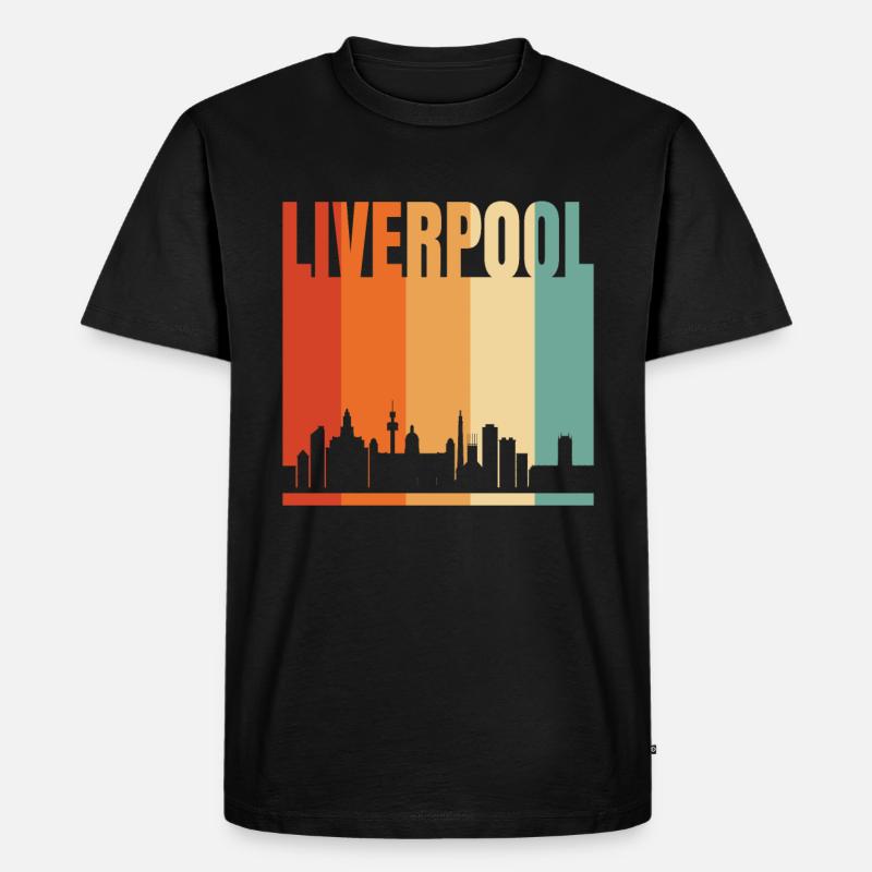 Liverpool - Männer Premium Bio T-Shirt - Schwarz