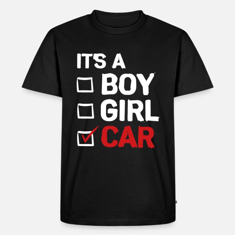 Auto - Männer Premium Bio T-Shirt - Schwarz