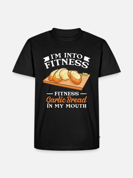 Garlic Garlic Bread Food Gift - Men's Premium Organic T-Shirt - black