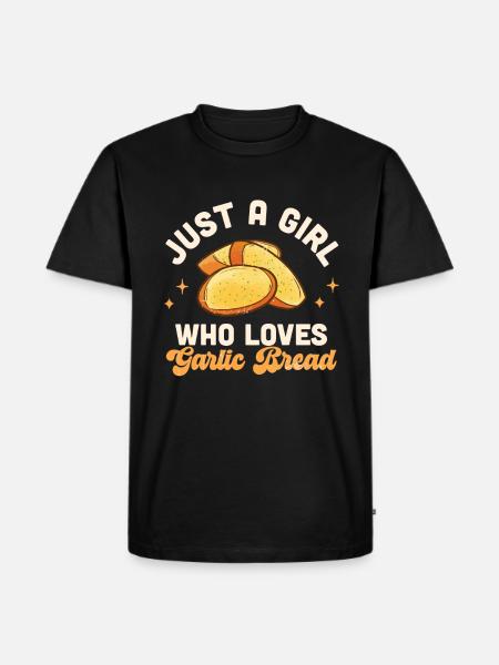 Garlic Garlic Bread Food Gift - Men's Premium Organic T-Shirt - black