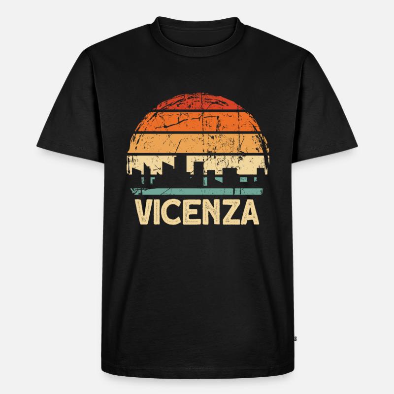 Vicenza - Männer Premium Bio T-Shirt - Schwarz