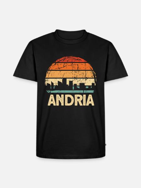 Andria - Men's Premium Organic T-Shirt - black