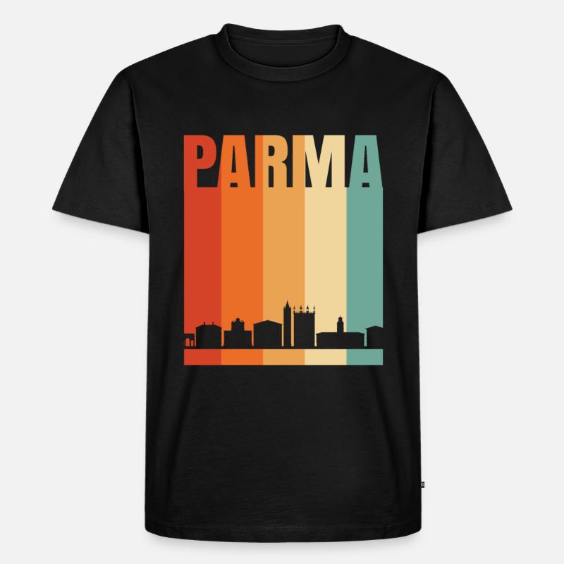 Parma - Männer Premium Bio T-Shirt - Schwarz