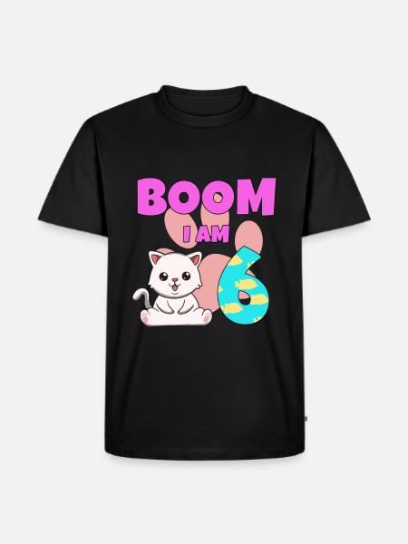 6th birthday cat - Men's Premium Organic T-Shirt - black
