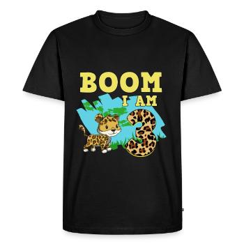 3rd birthday Jaguar - Men's Premium Organic T-Shirt - black - Front - Nico (187cm)