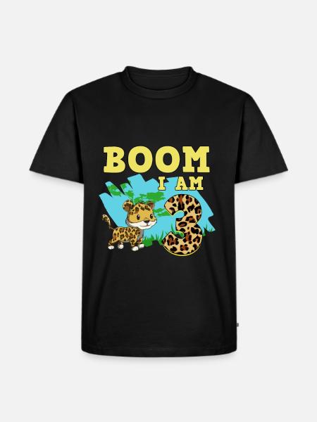 3rd birthday Jaguar - Men's Premium Organic T-Shirt - black