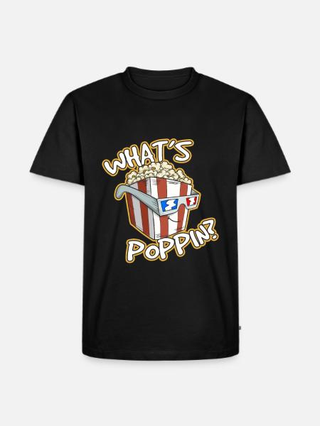 Whats Poppin - Men's Premium Organic T-Shirt - black