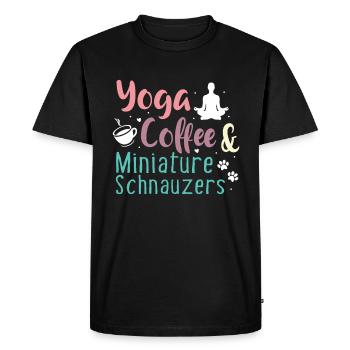 Miniature Schnauzer - T-shirt Premium bio Homme - noir - Devant - Nico (187cm)