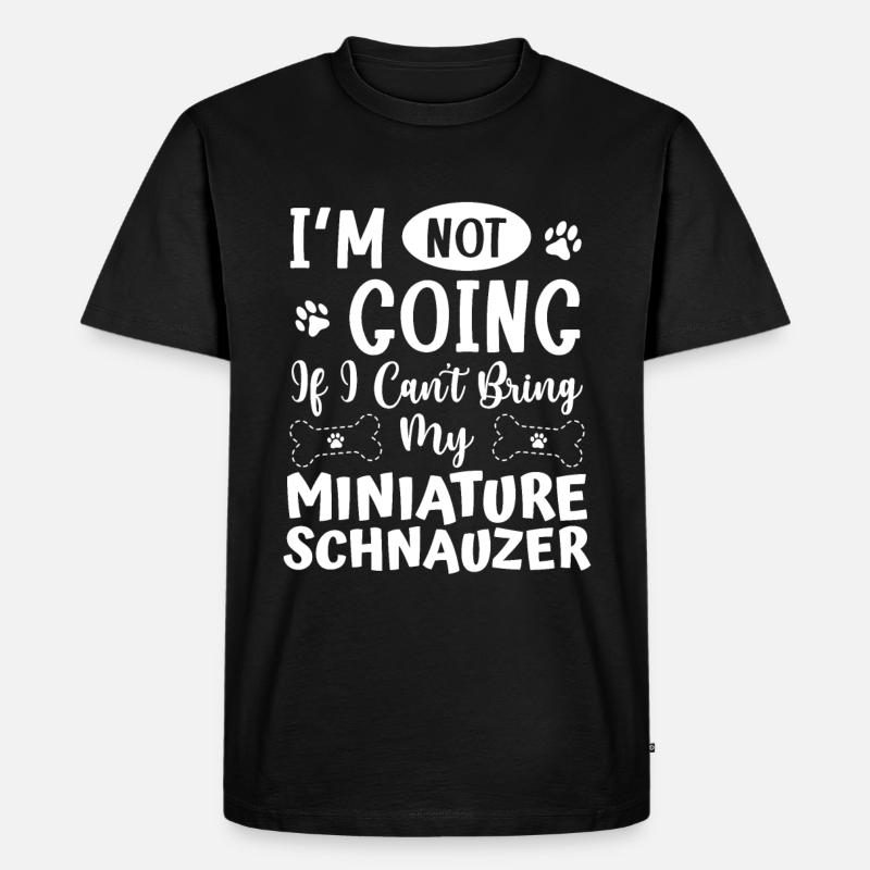 Zwergschnauzer - Männer Premium Bio T-Shirt - Schwarz